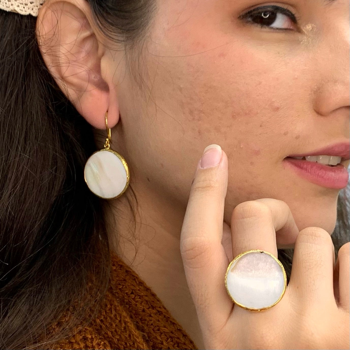 Mother of Pearl/Nacre 2PCS Set