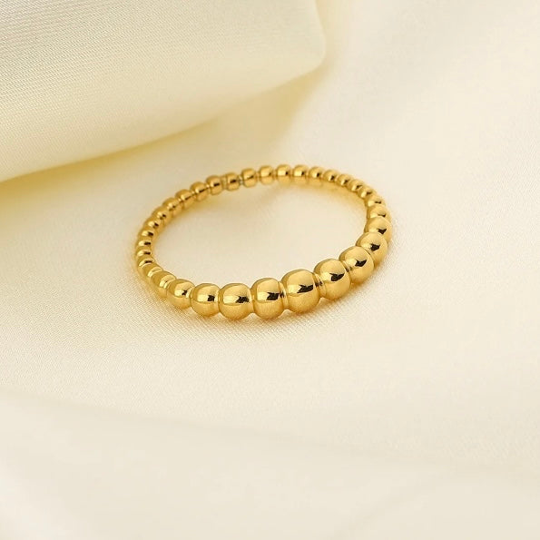 Micro Points Gold Ring
