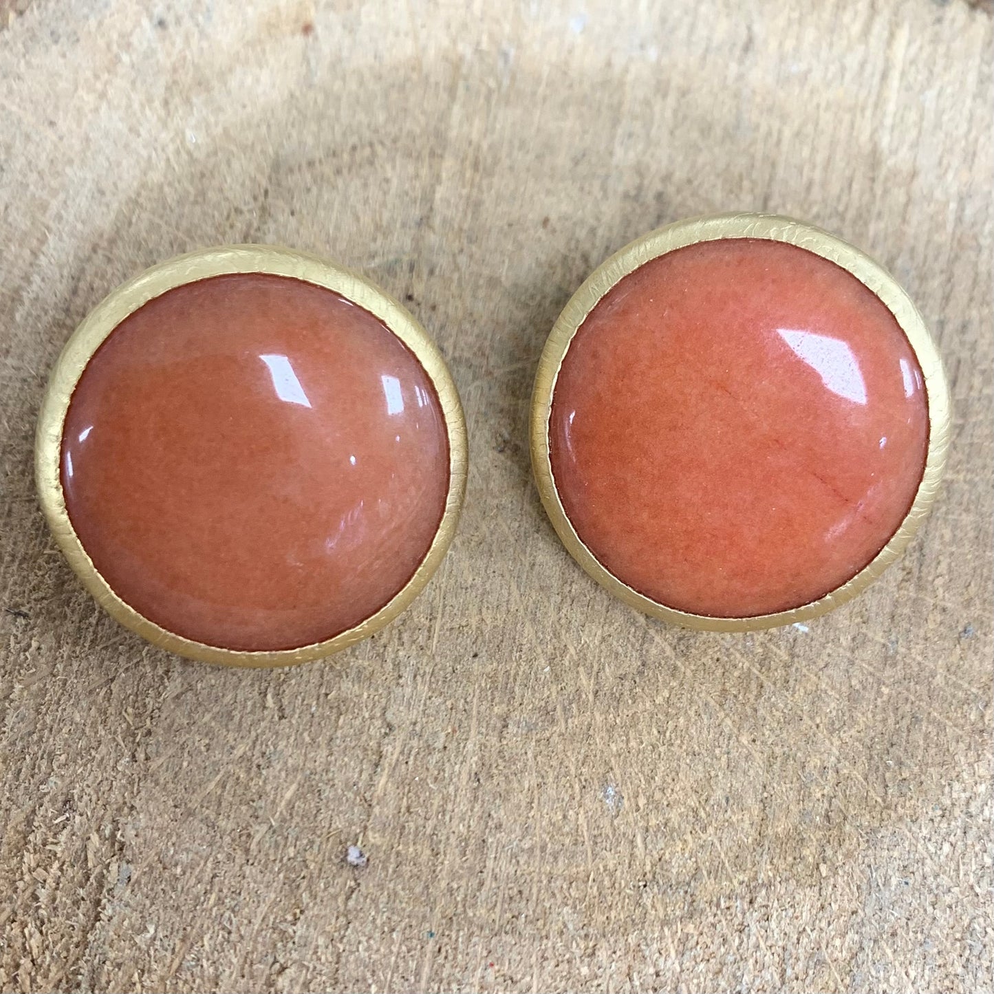 Orange Agate Earring