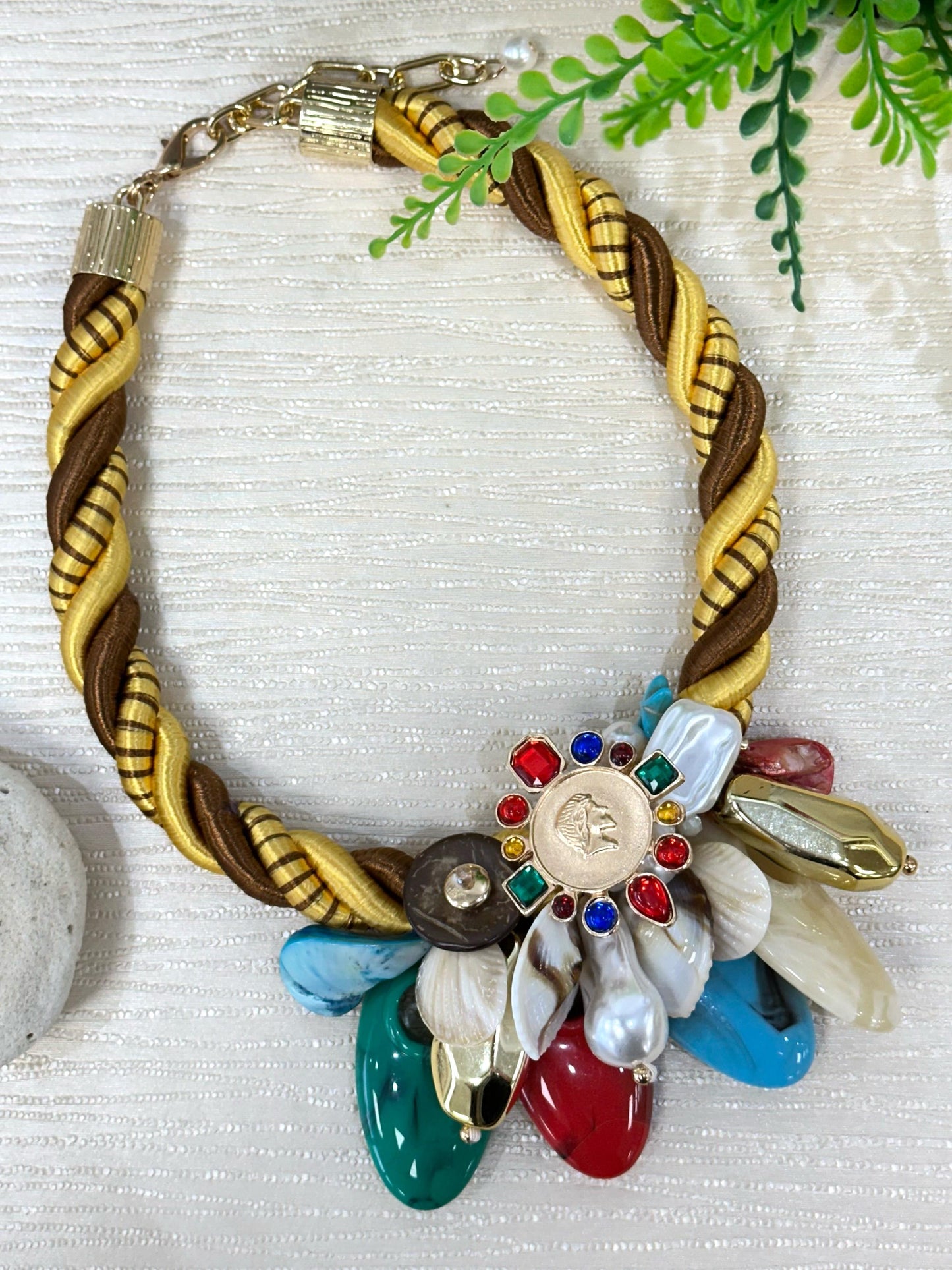 Summer Necklace With Colors Coin