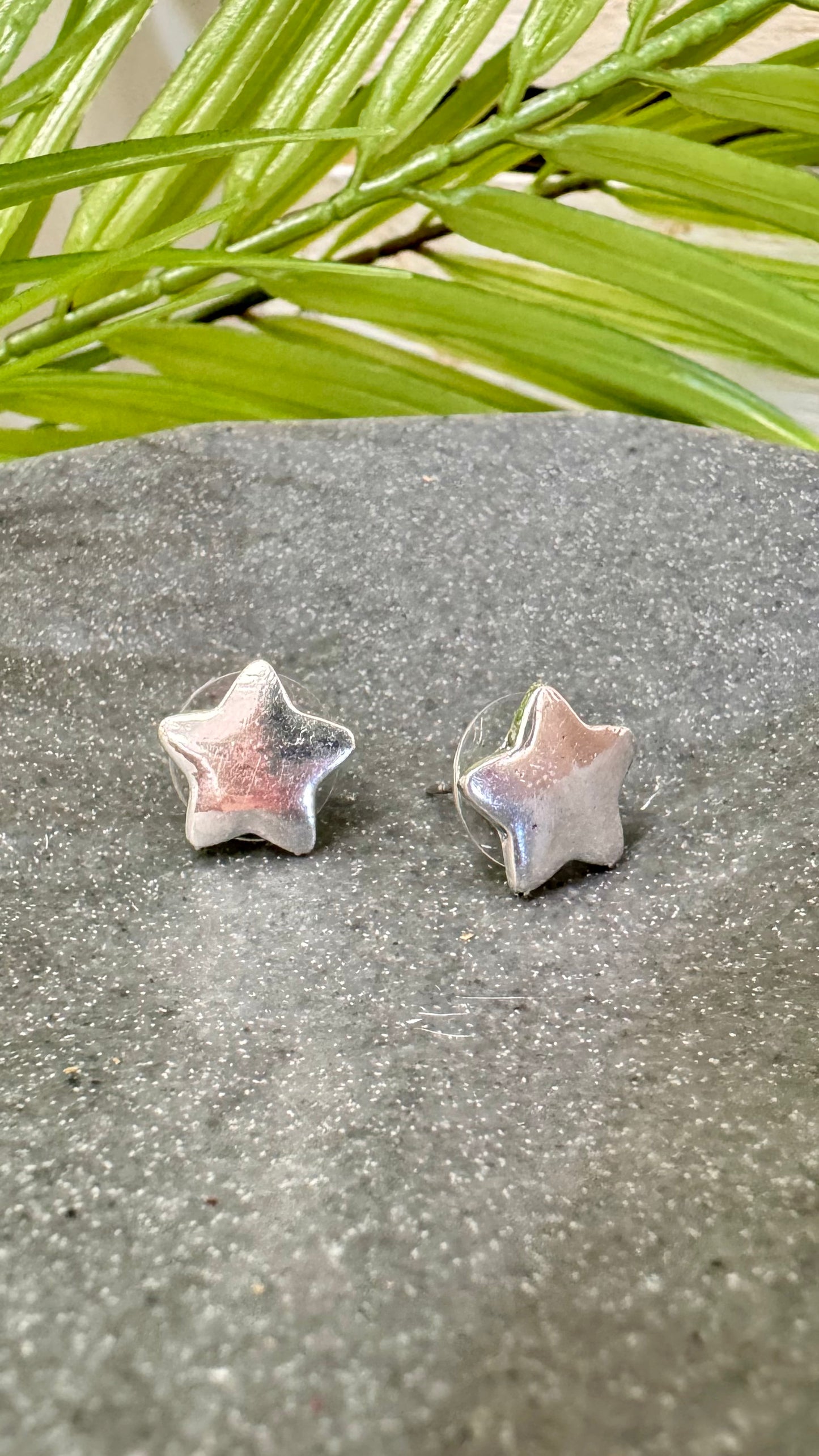 Silver Star Earrings
