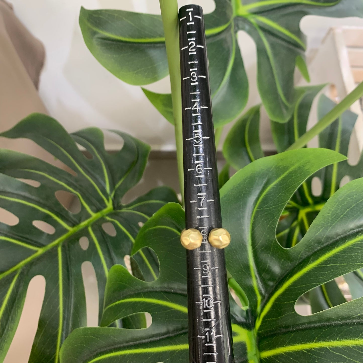 2 Balls Gold Plated Ring