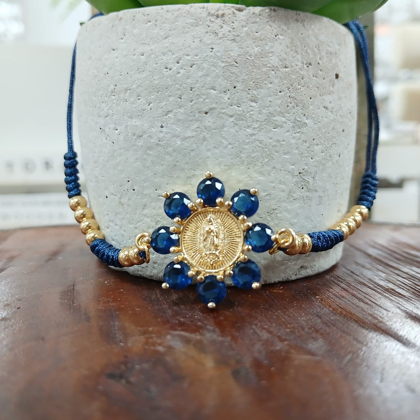 Royal Blue Rope Bracelet Religious