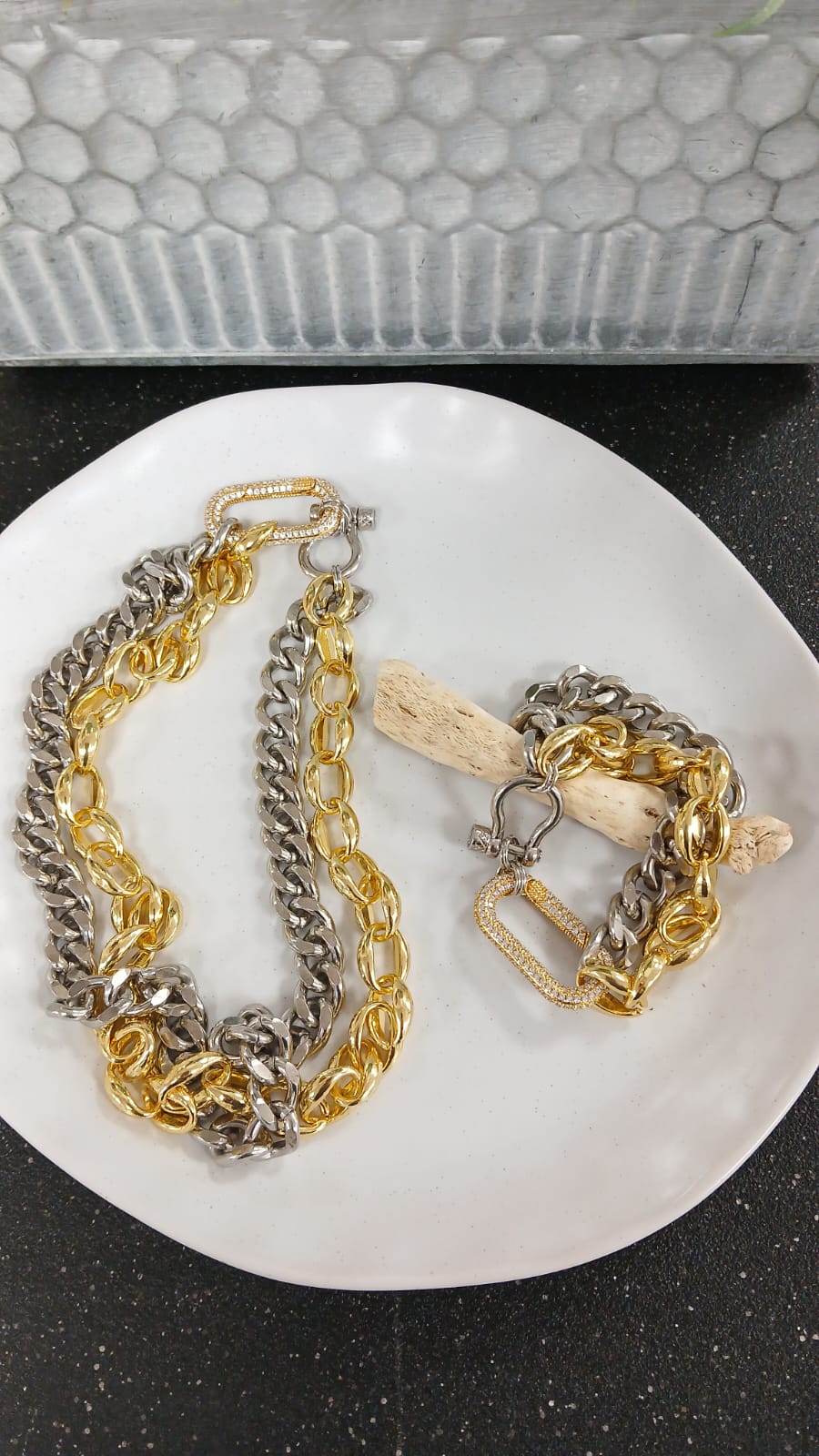 Two tones Mix Chain Set