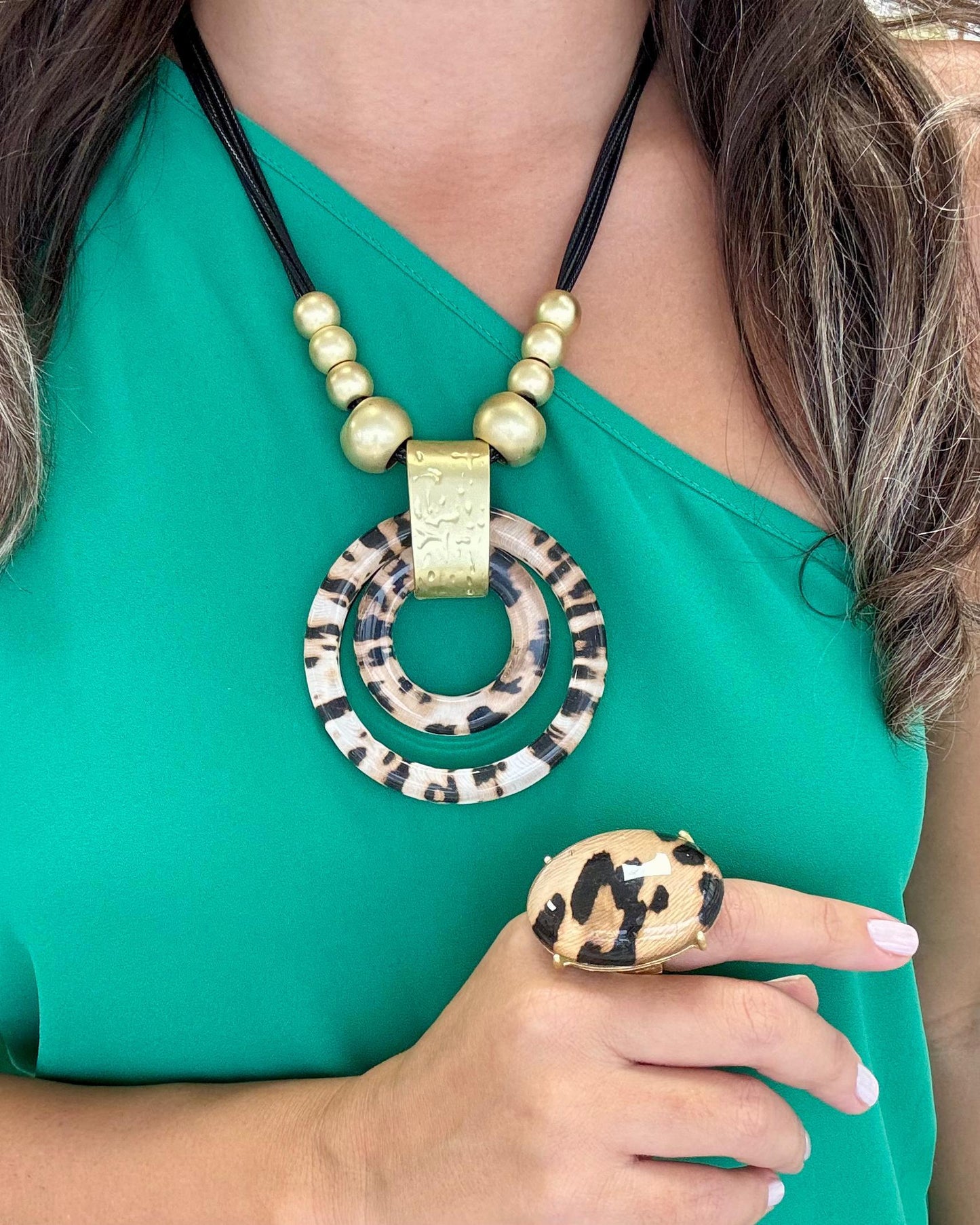 Gold Animal Print Ring