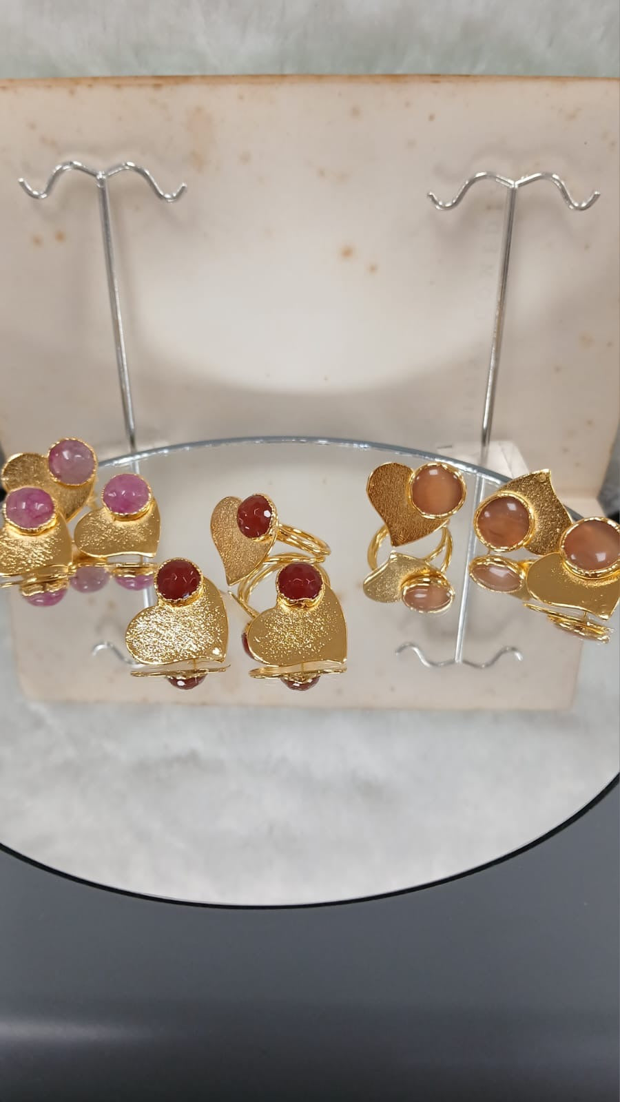 Orange Heart 2pcs Set