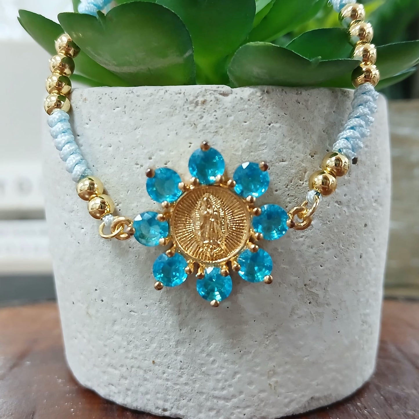 Blue Rope Bracelet Religious