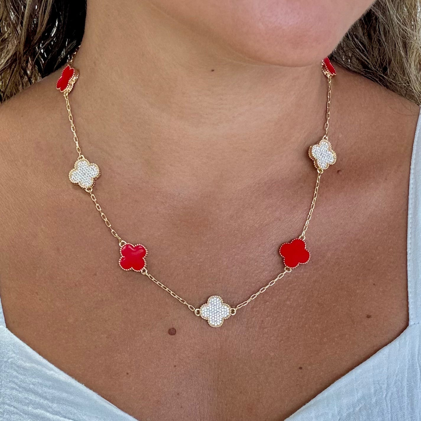 Red Clover Necklace