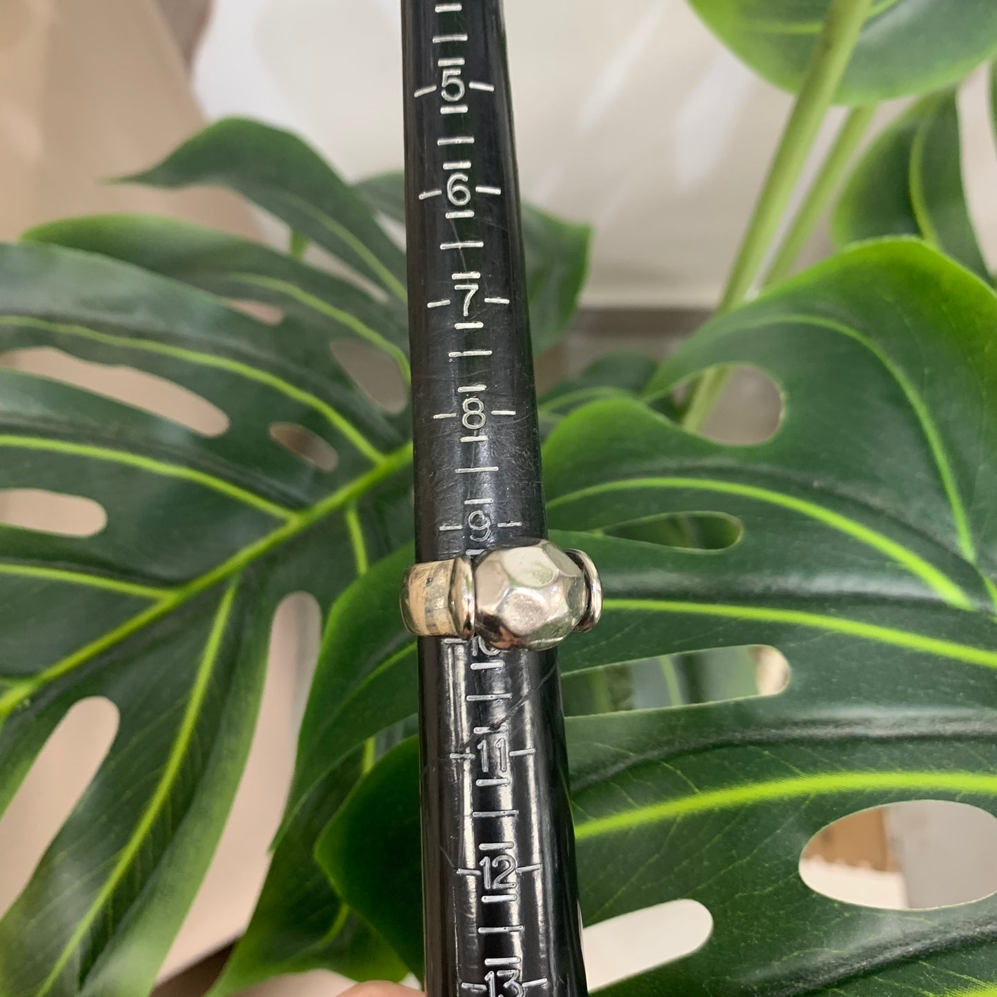 Big Ball Silver Plated Ring