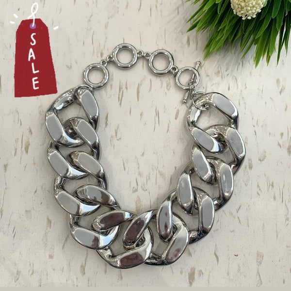 Maxi Chain Silver Necklace