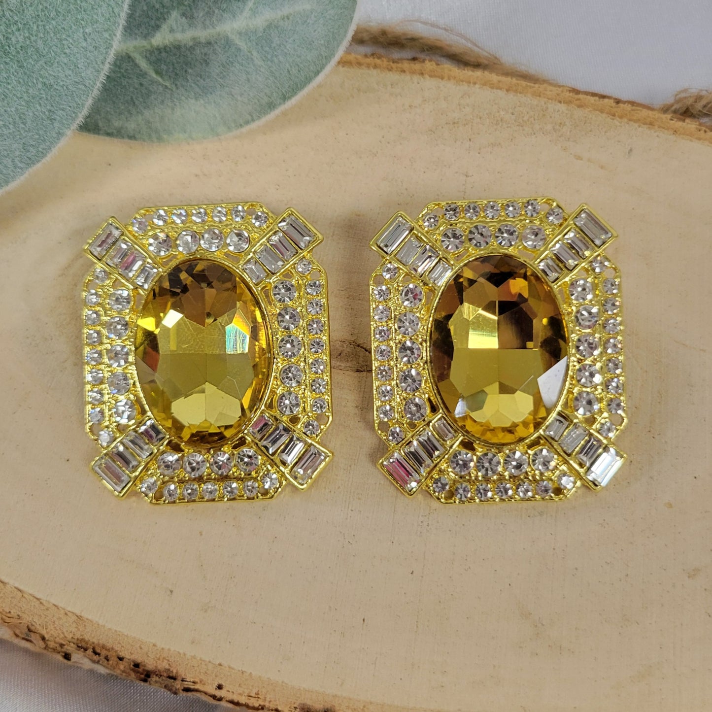 Yellow Quartz Earrings
