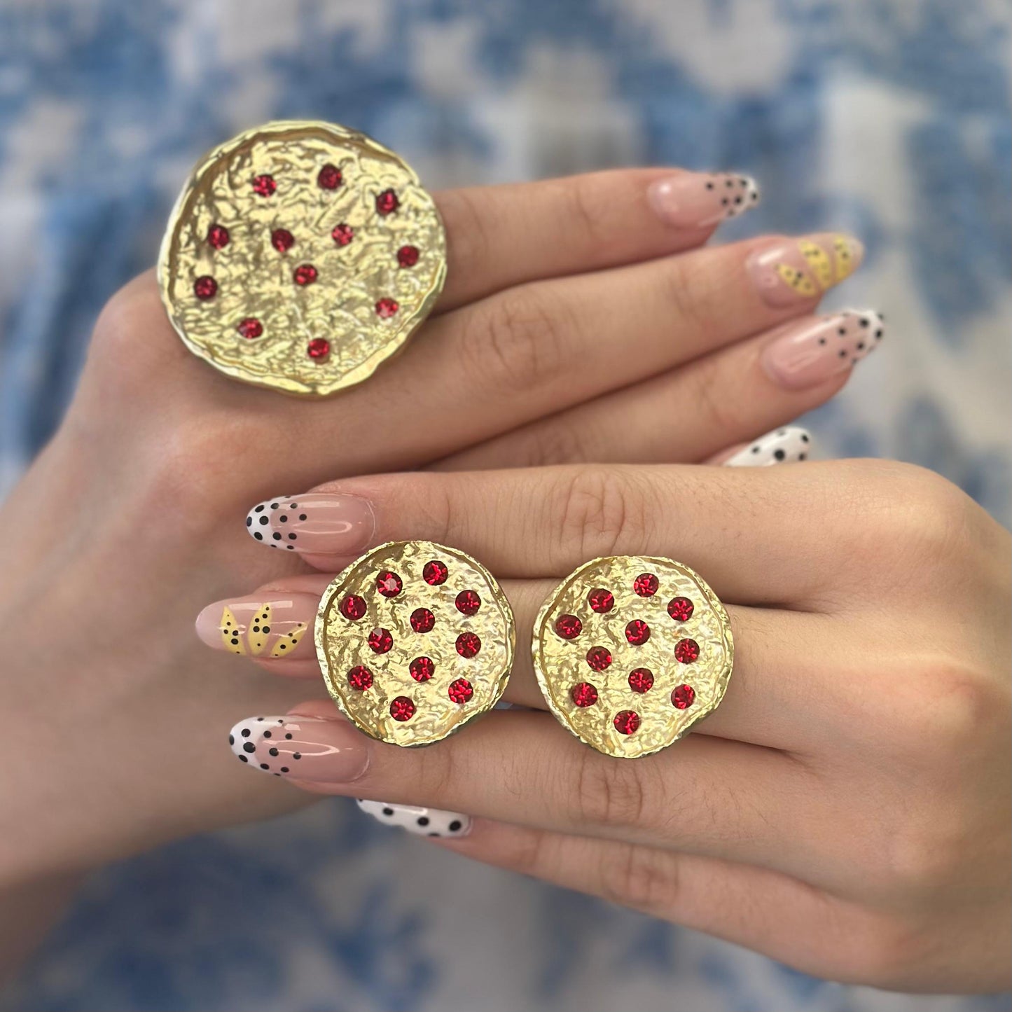 Hammered Red 2 pcs Sets