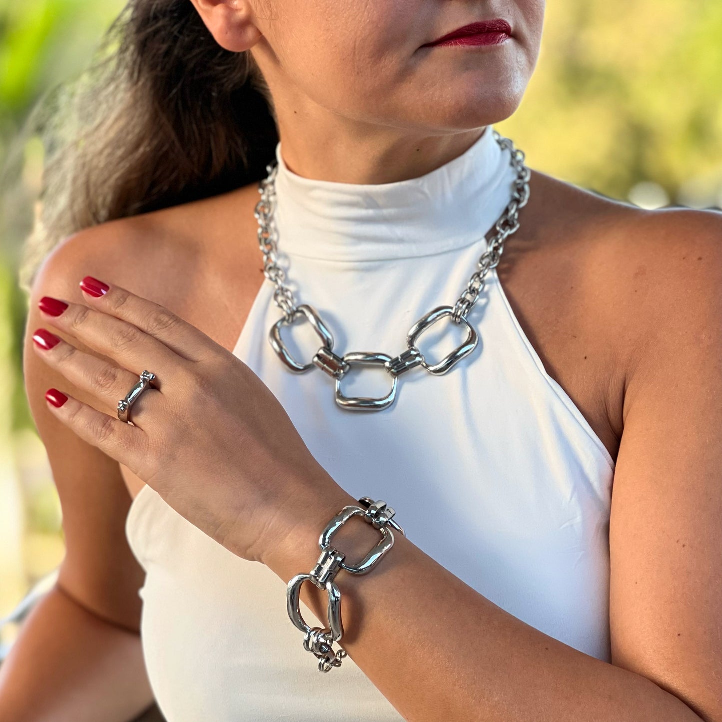 Silver Tornillo Ring