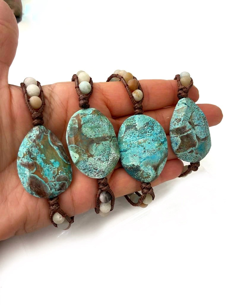 Natural Turquoise Stone Bracalet