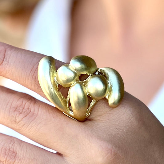 Cocktail Gold Ring