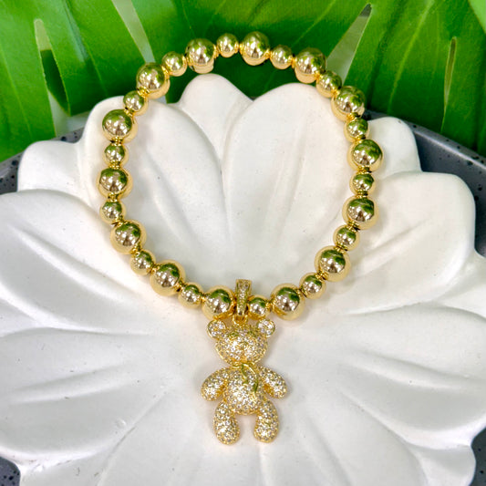 Quartz Teddy Gold Bracelet