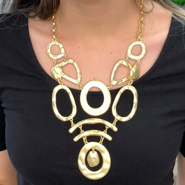 Circles 2 layers Gold Necklace