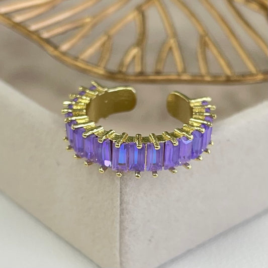 Purple Quartz Gold Ring