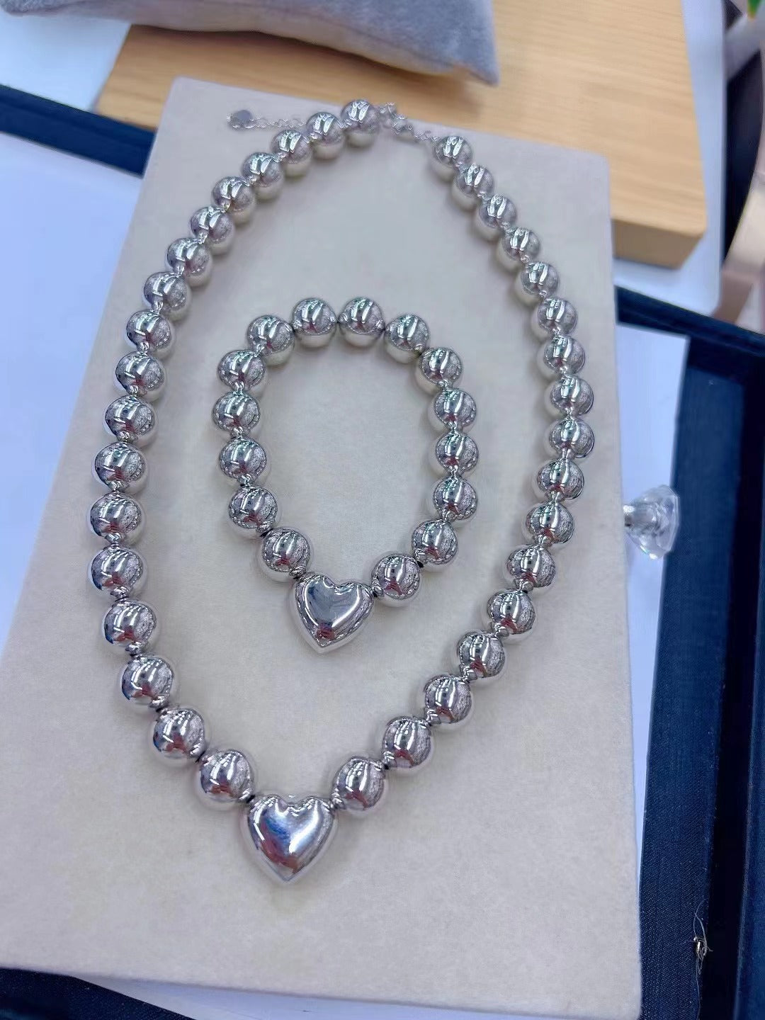 Big Balls Heart Necklace