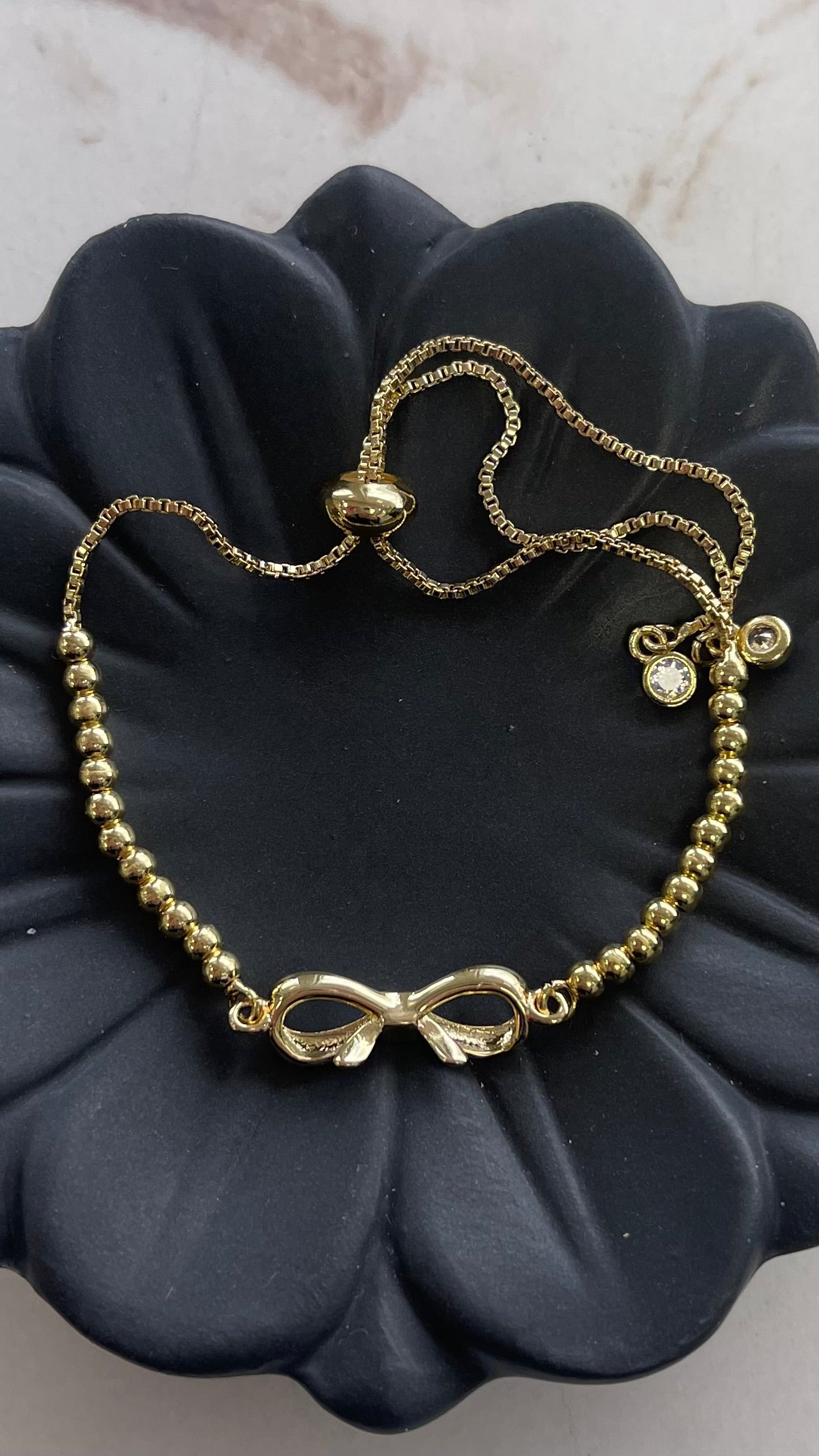 Small Bow Gold Bracelet