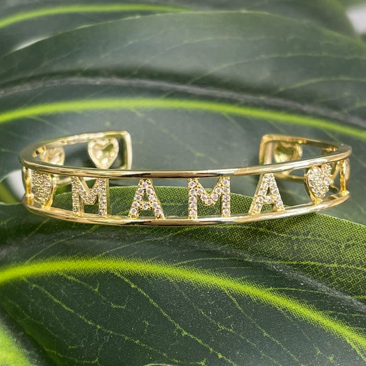 MAMÁ Gold Cuff Bracelet