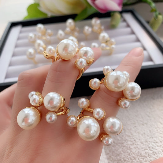 Pearls Gold Ring
