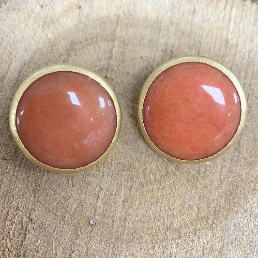 Orange Agate Earring