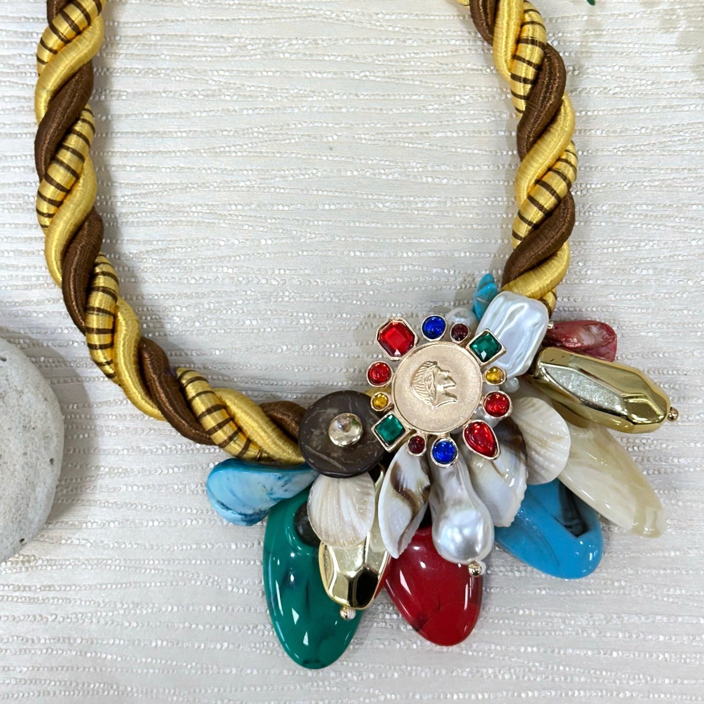 Summer Necklace With Colors Coin