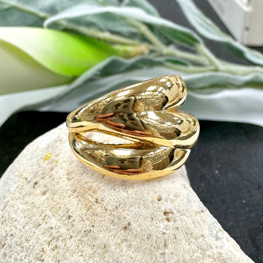 Three Line Gold Ring