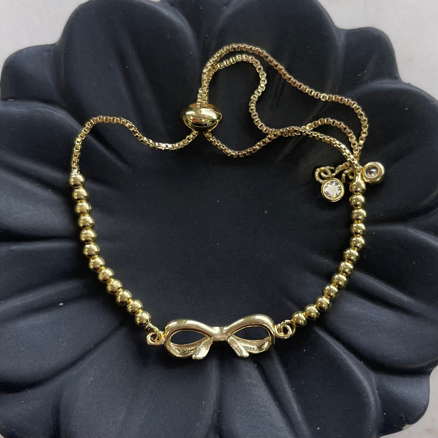 Small Bow Gold Bracelet