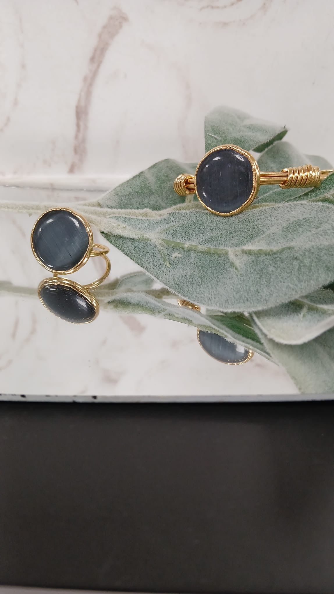 Gray Cat Eye 2pcs set