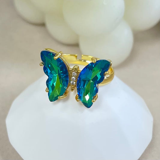 Butterfly Litmus Blue Ring