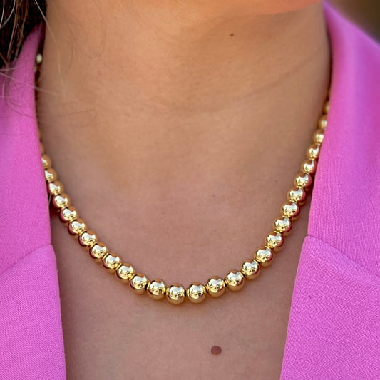 Globe Gold Necklace (size 0,8)