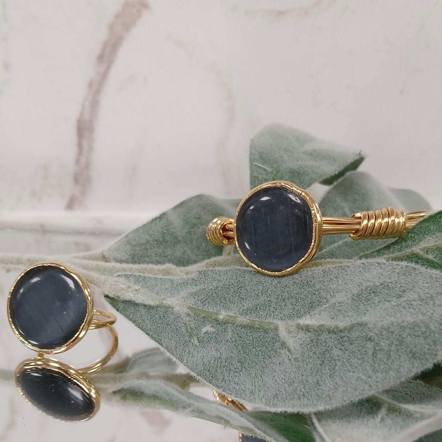 Gray Cat Eye 2pcs set