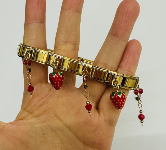 Strawberries Gold Bracelet