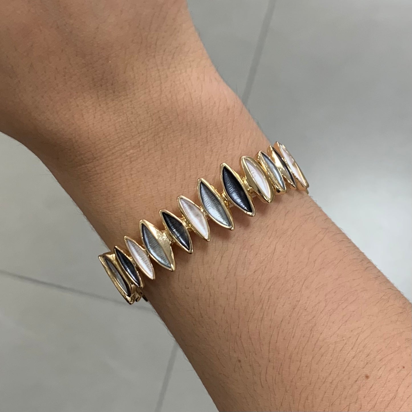 Grey Gold Bracelet