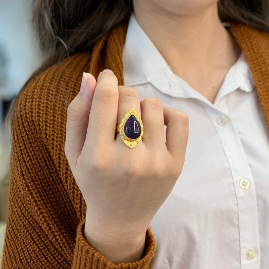 Amethyst Gold Ring