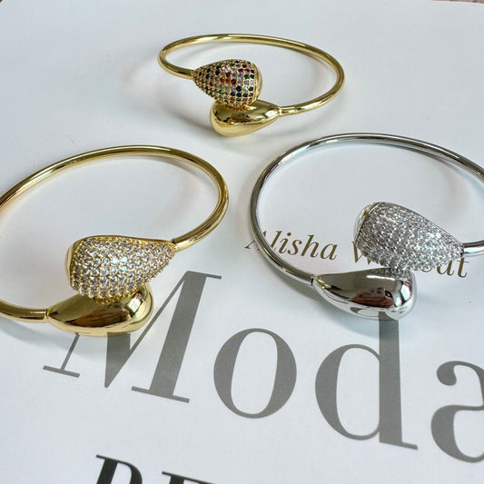 Double Drop With Crystal Bracelet