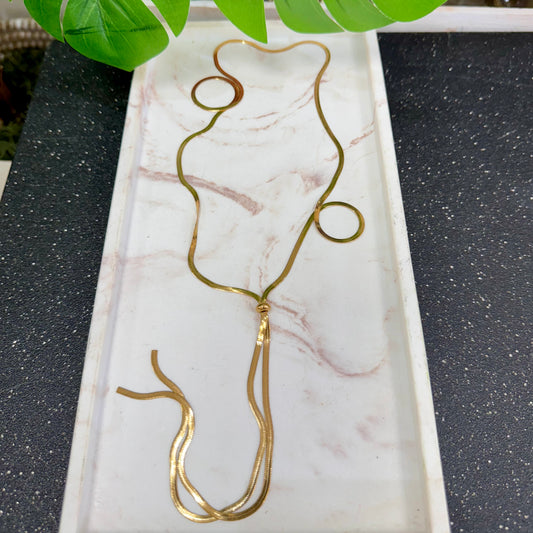 Long Tie Snake Necklace