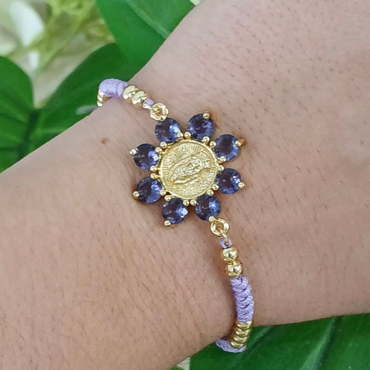 Purple Rope Bracelet Religious