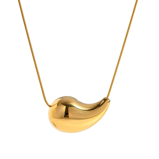 Horizontal Drop Gold Necklace