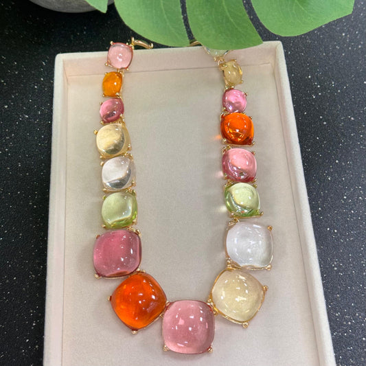 Crystal Square Necklace