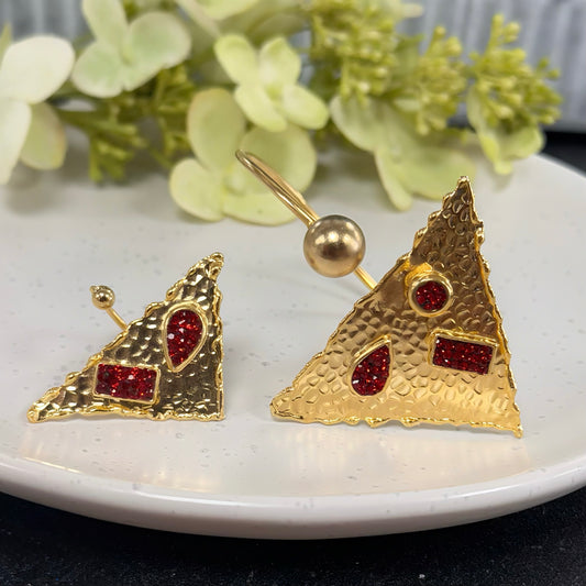 Red Swarovski 2pcs Set