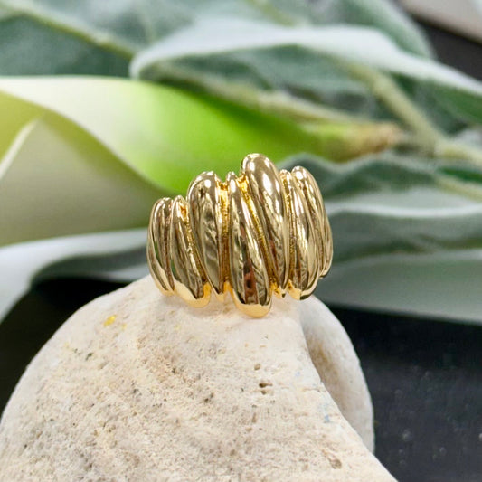 Multi Drop Gold Ring