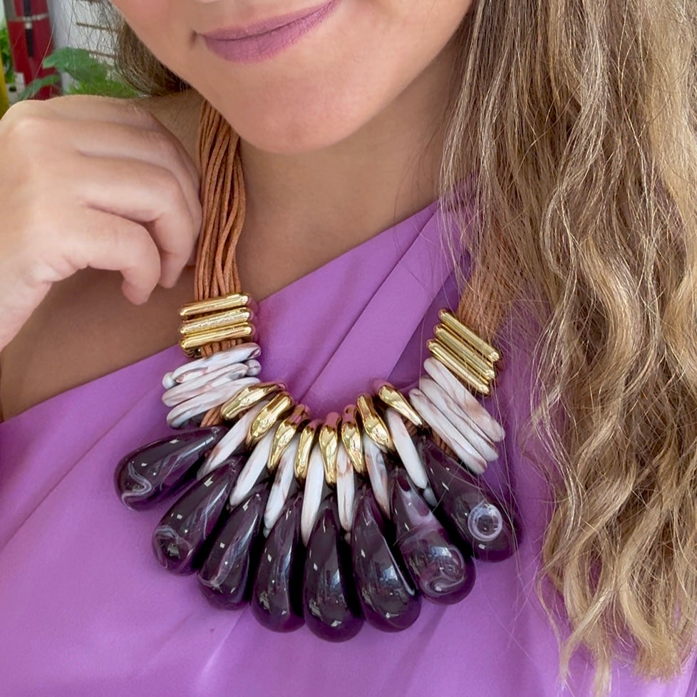 Maxi PurpleBeads Necklace