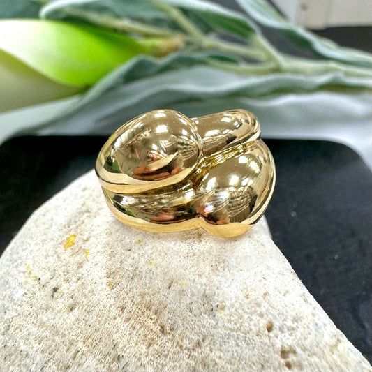 Full Bold Drops Gold Ring