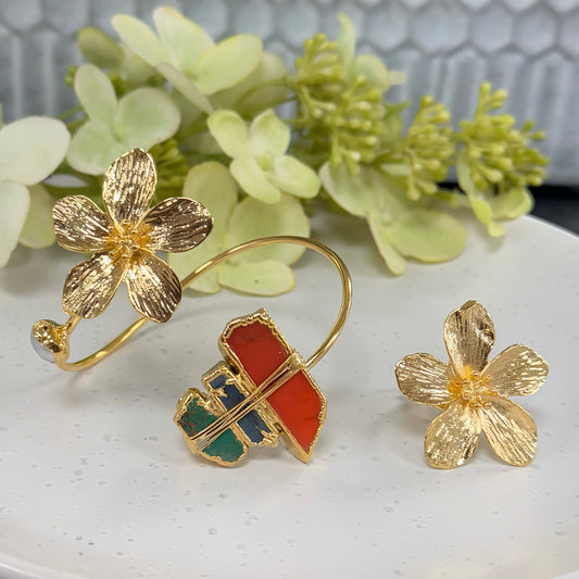 Flower mix granite set