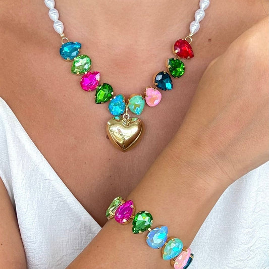 Drops Colors With Pearls 2 pcs Set