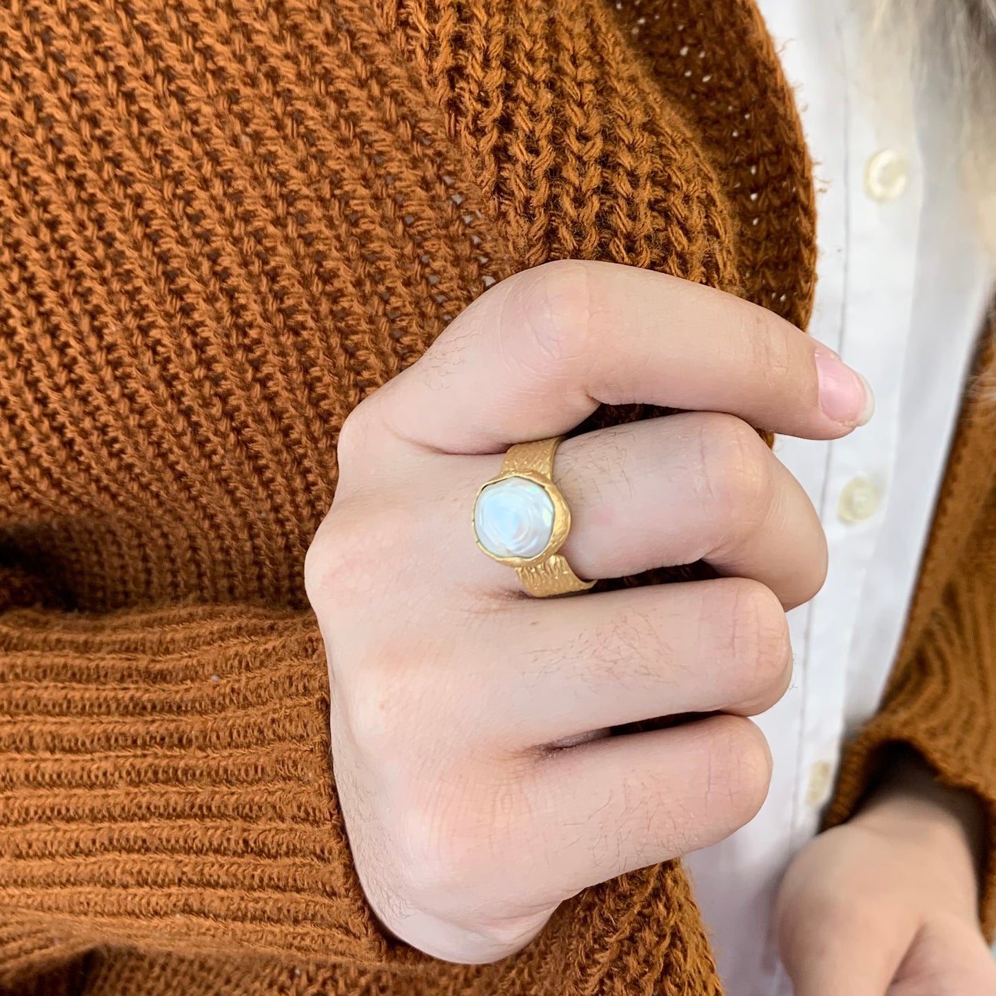 Pearl Gold Ring