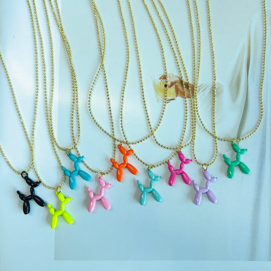 Small Dog Ballon Necklace